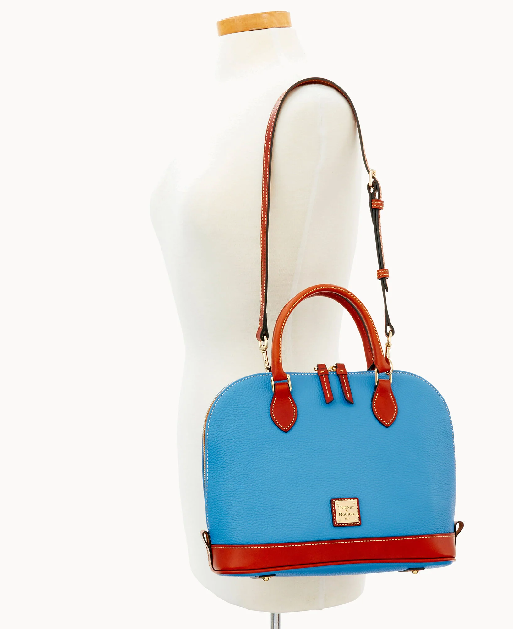 Pebble Grain Zip Zip Satchel - Image 99