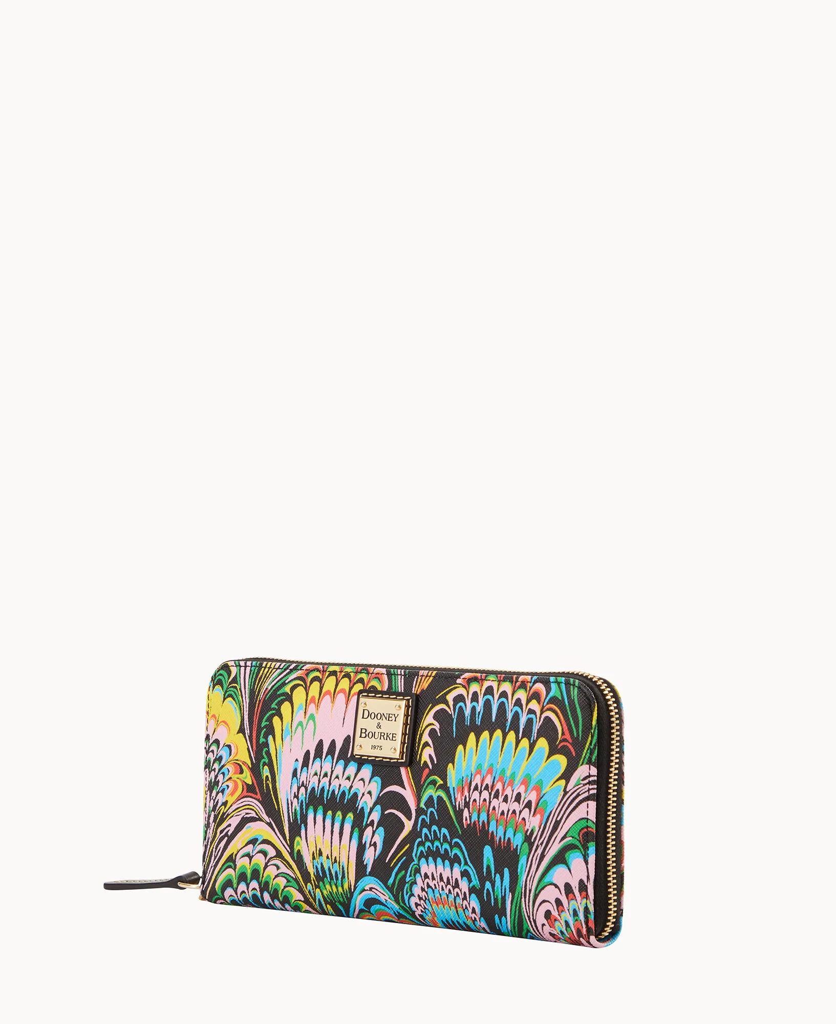 Plumes Large Zip Around Wristlet - Image 2
