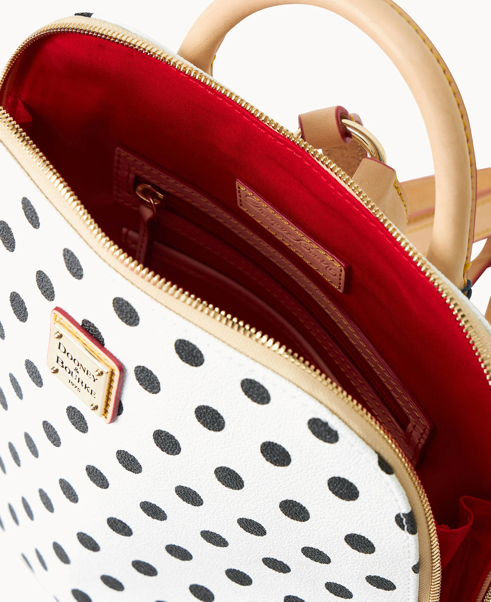 Polka Dot Zip Pod Backpack - Image 7
