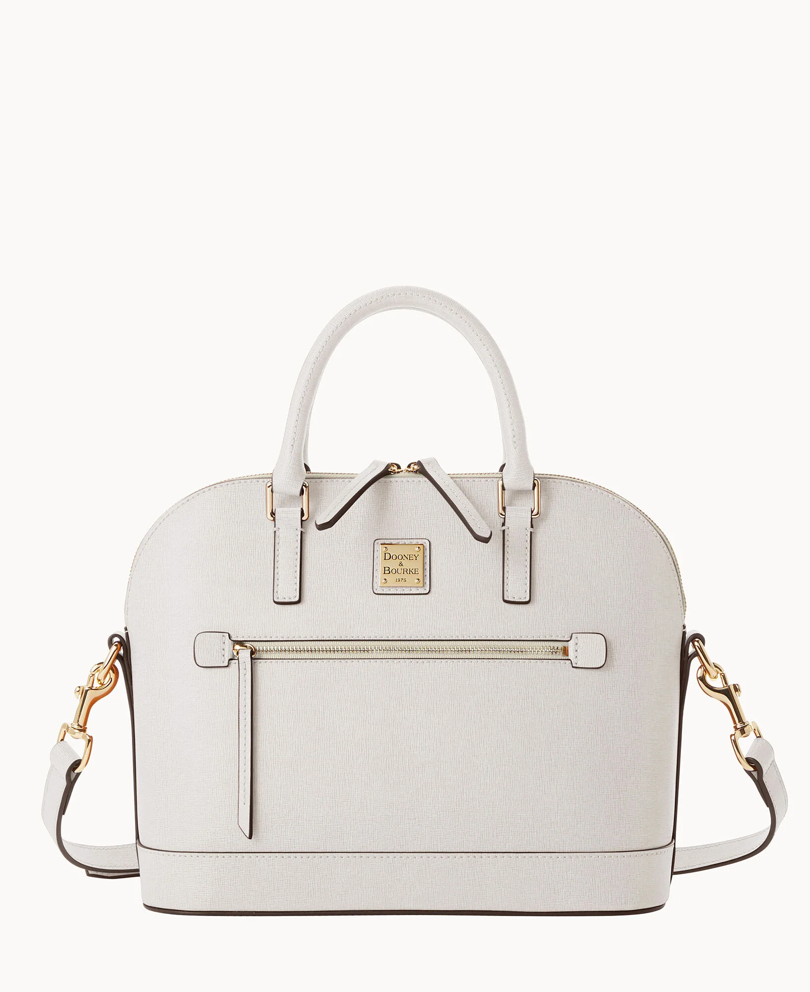 Saffiano Domed Zip Satchel - Image 17