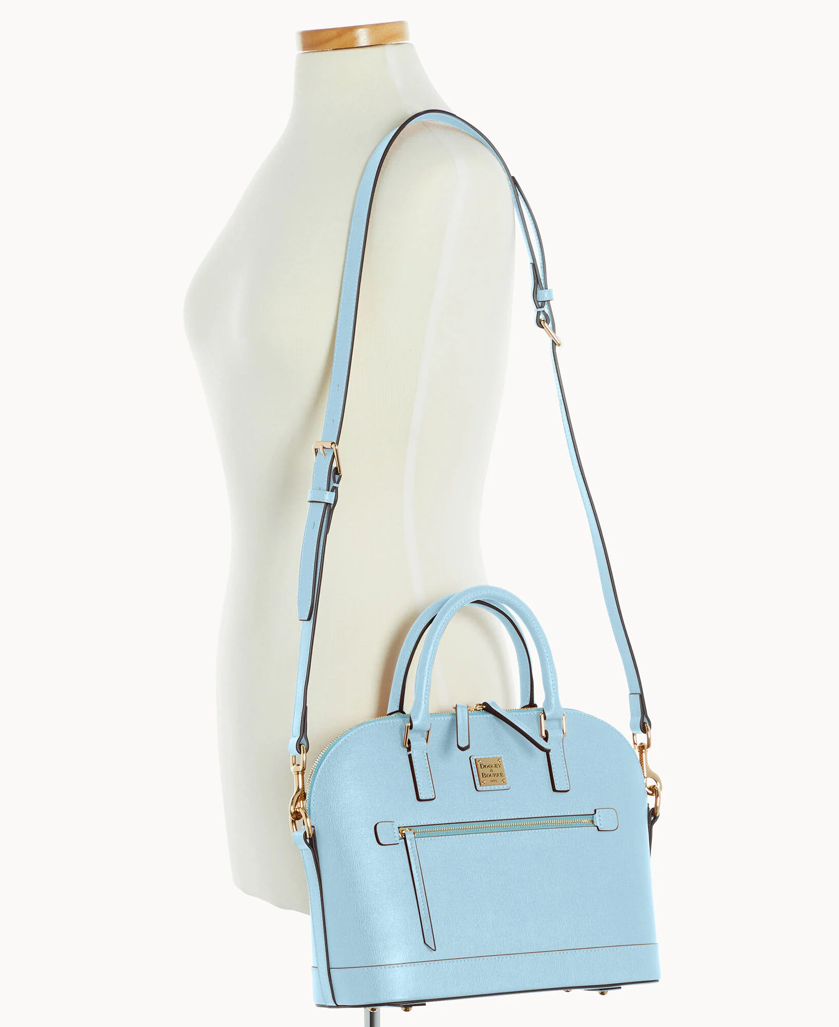 Saffiano Domed Zip Satchel - Image 37