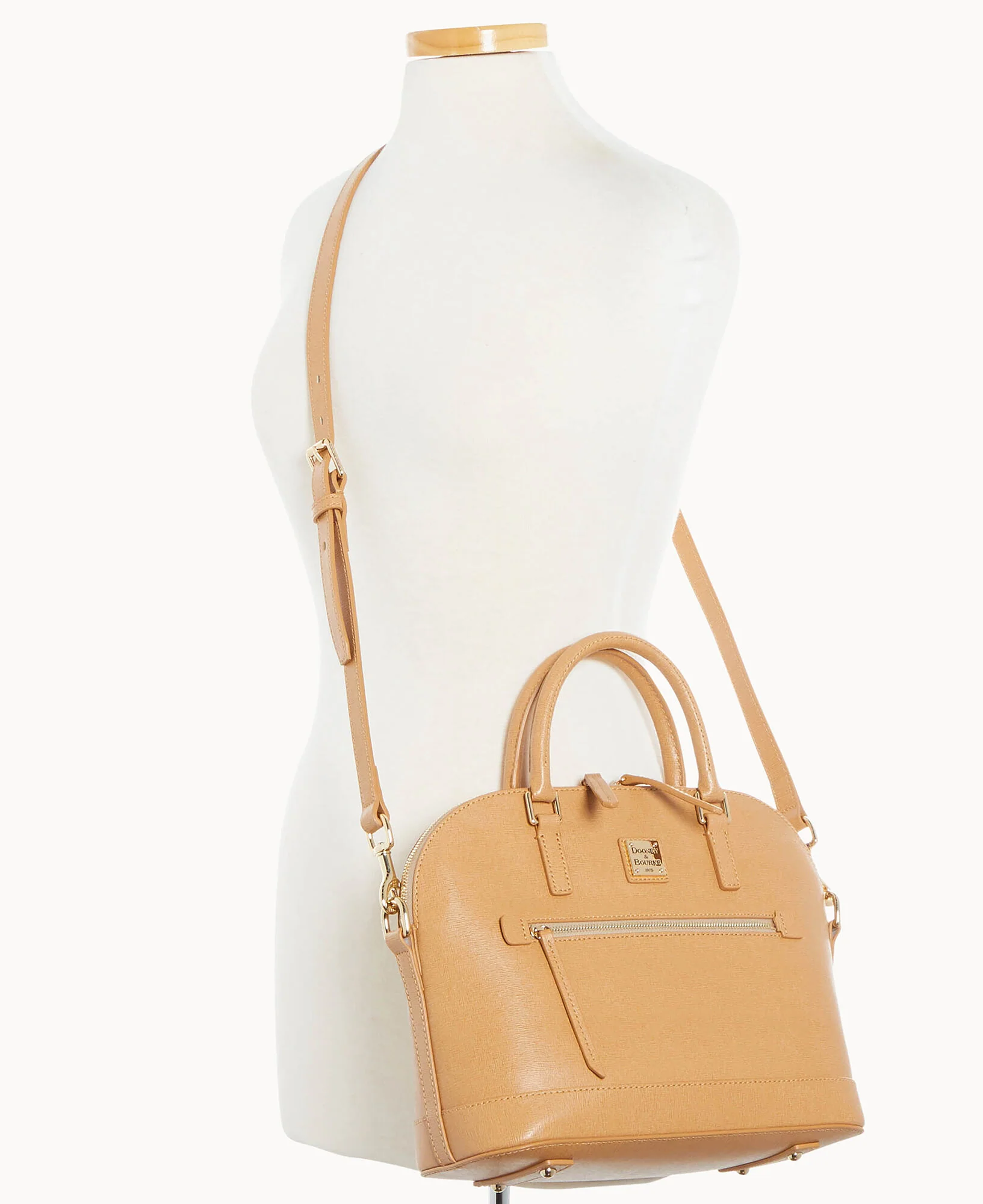 Saffiano Domed Zip Satchel - Image 41