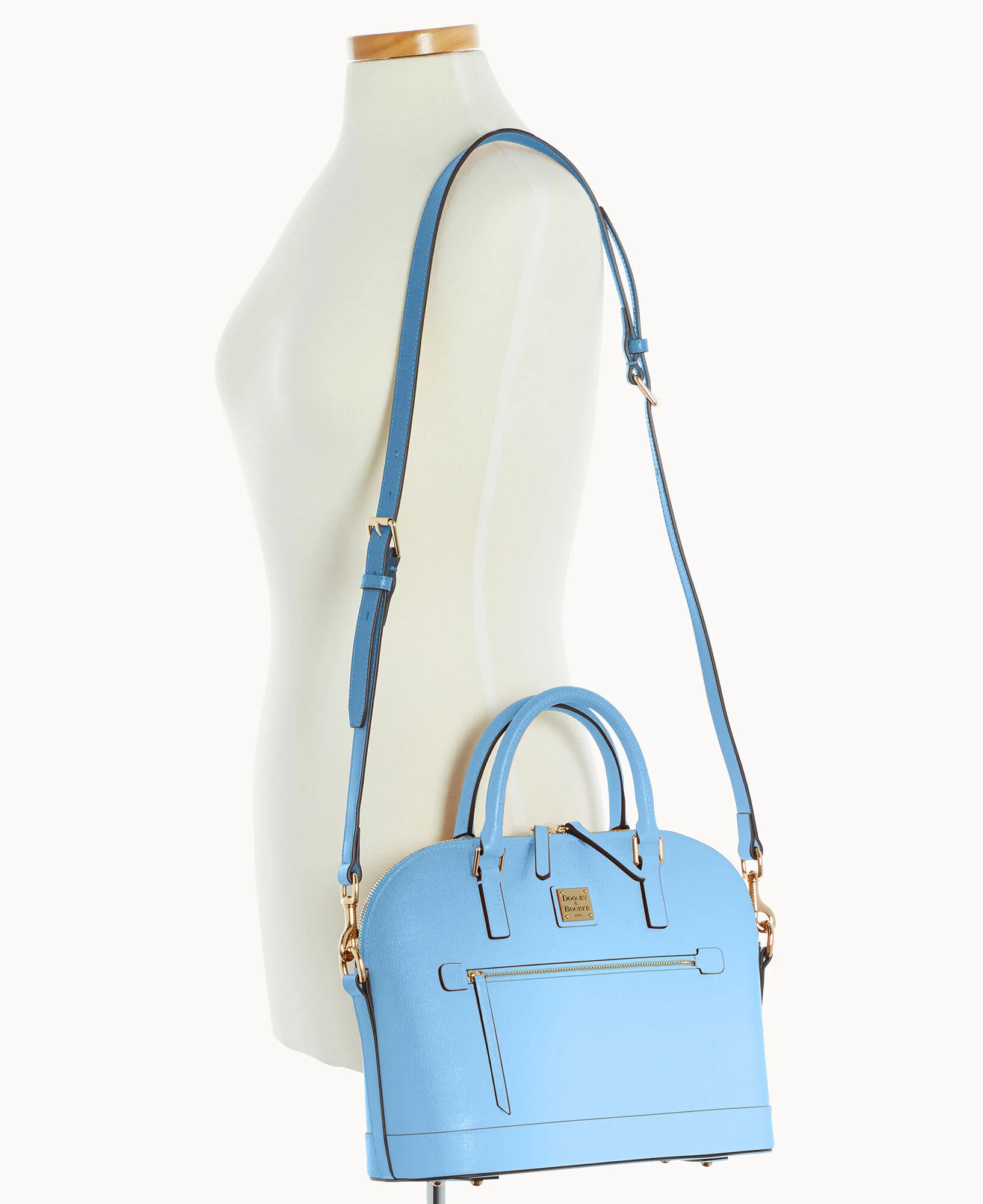 Saffiano Domed Zip Satchel - Image 69