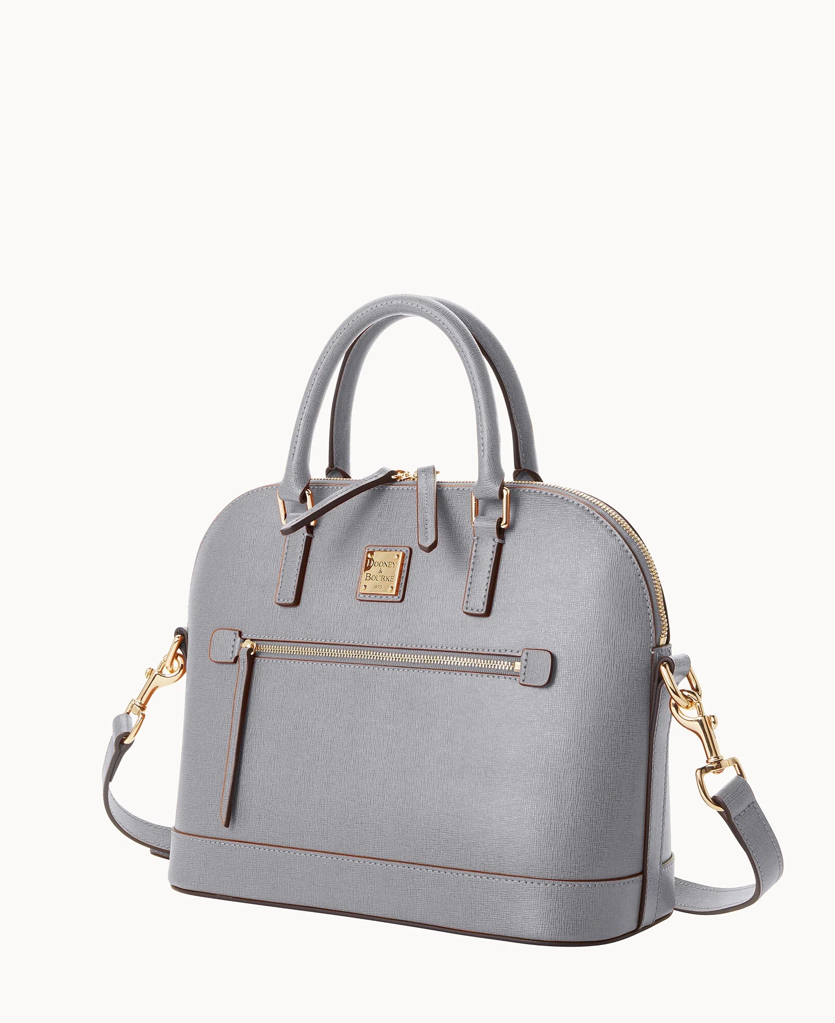 Saffiano Domed Zip Satchel - Image 71
