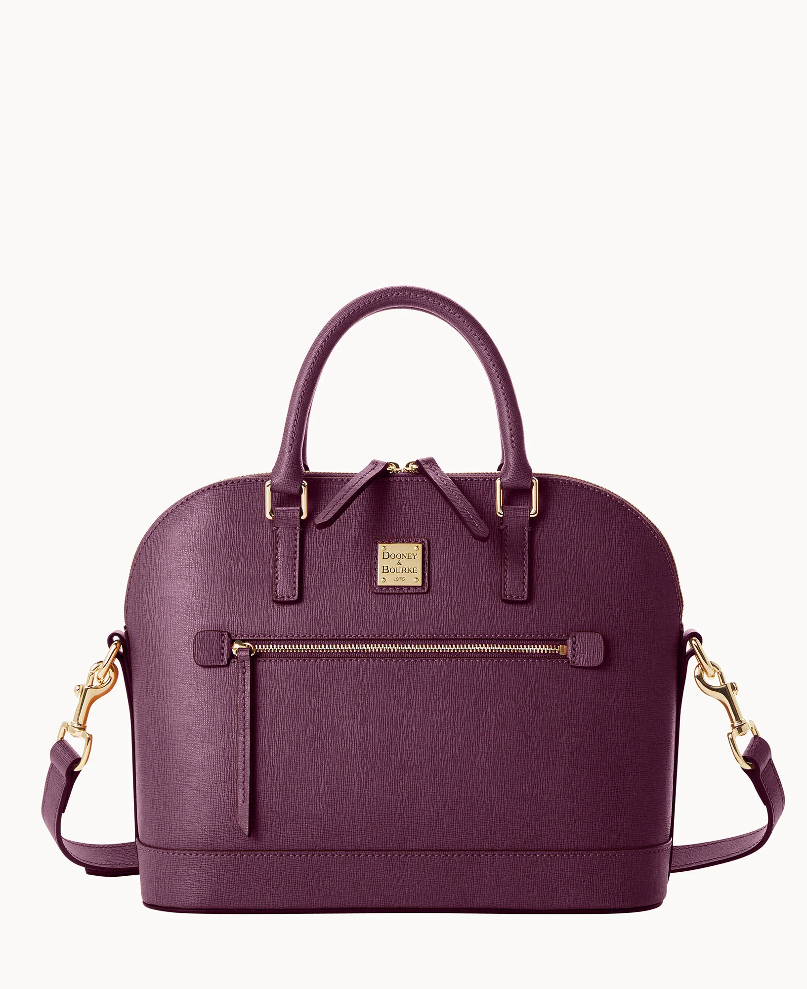 Saffiano Domed Zip Satchel - Image 73