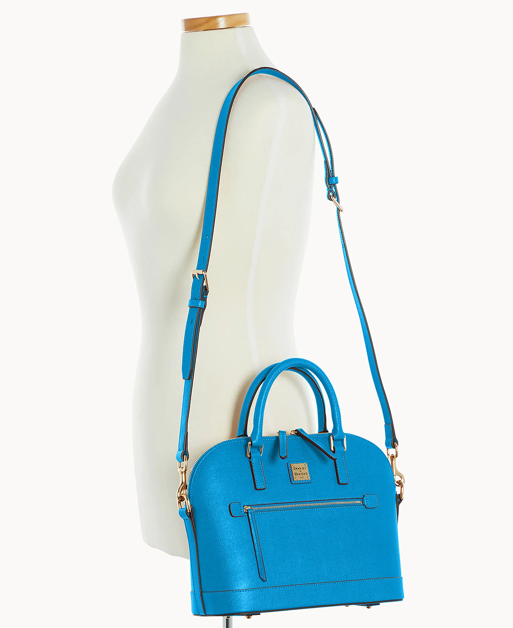 Saffiano Domed Zip Satchel - Image 79