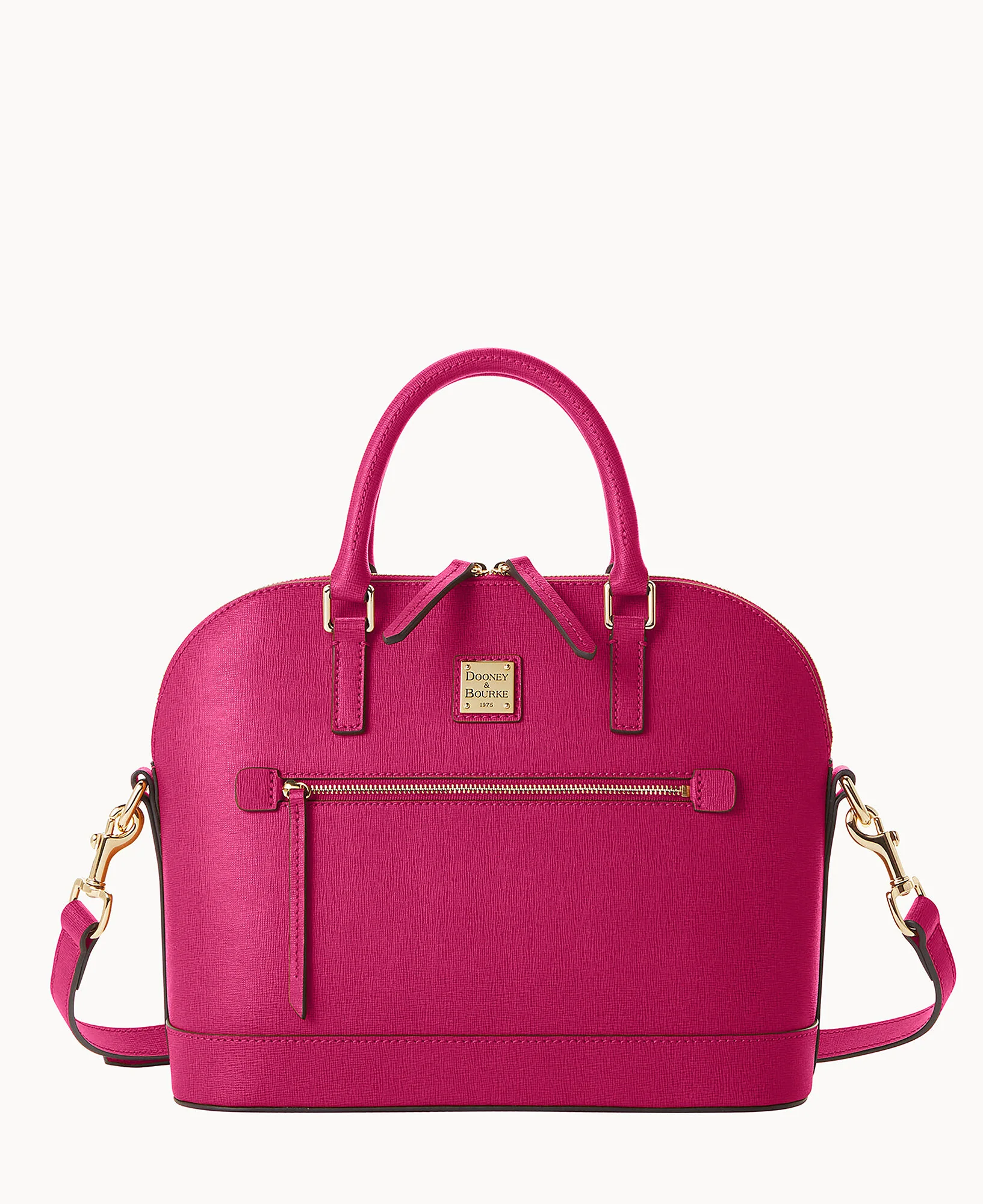 Saffiano Domed Zip Satchel - Image 80