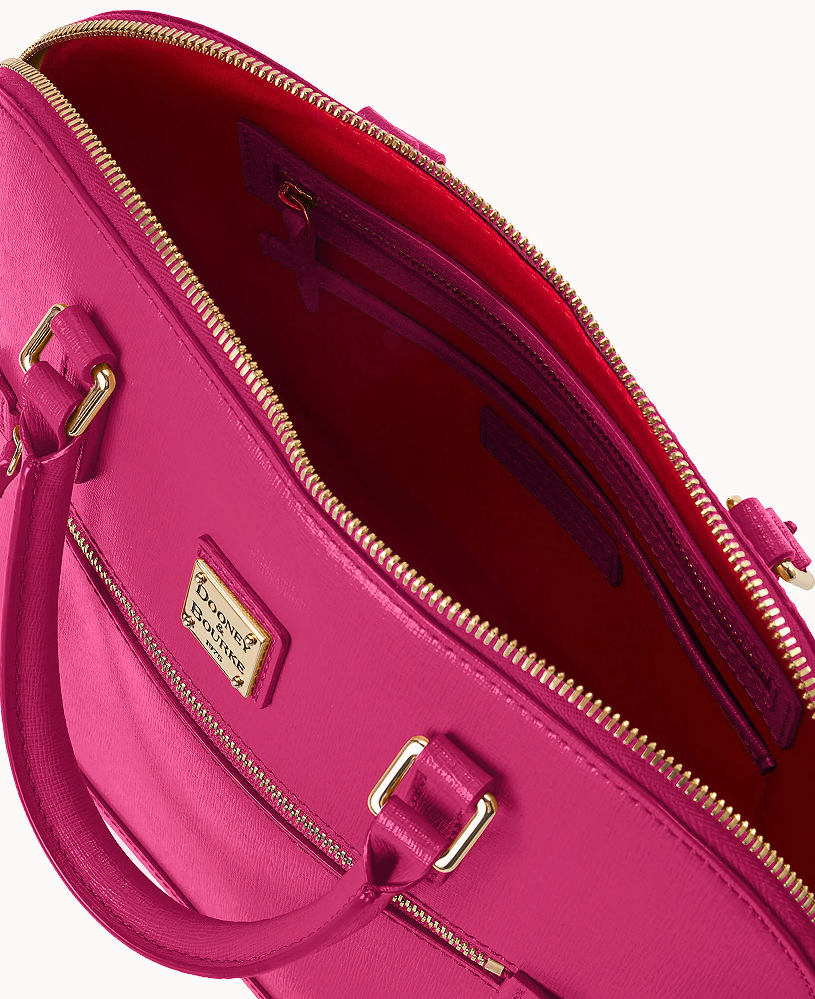 Saffiano Domed Zip Satchel - Image 82