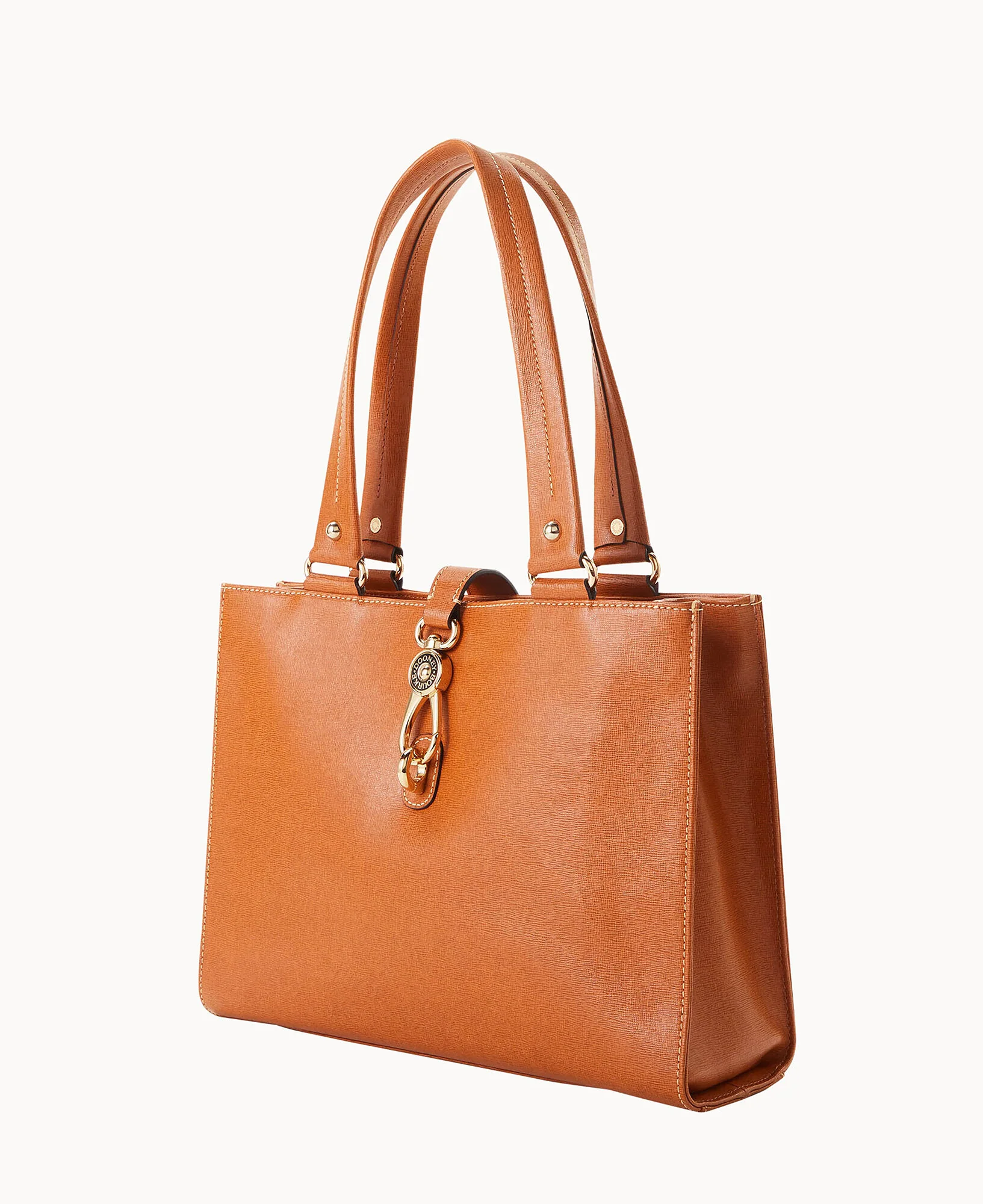 Saffiano Medium Logo Lock Tote - Image 2
