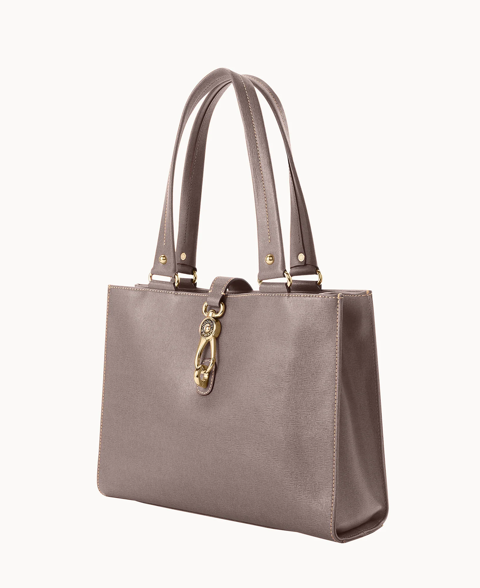 Saffiano Medium Logo Lock Tote - Image 6