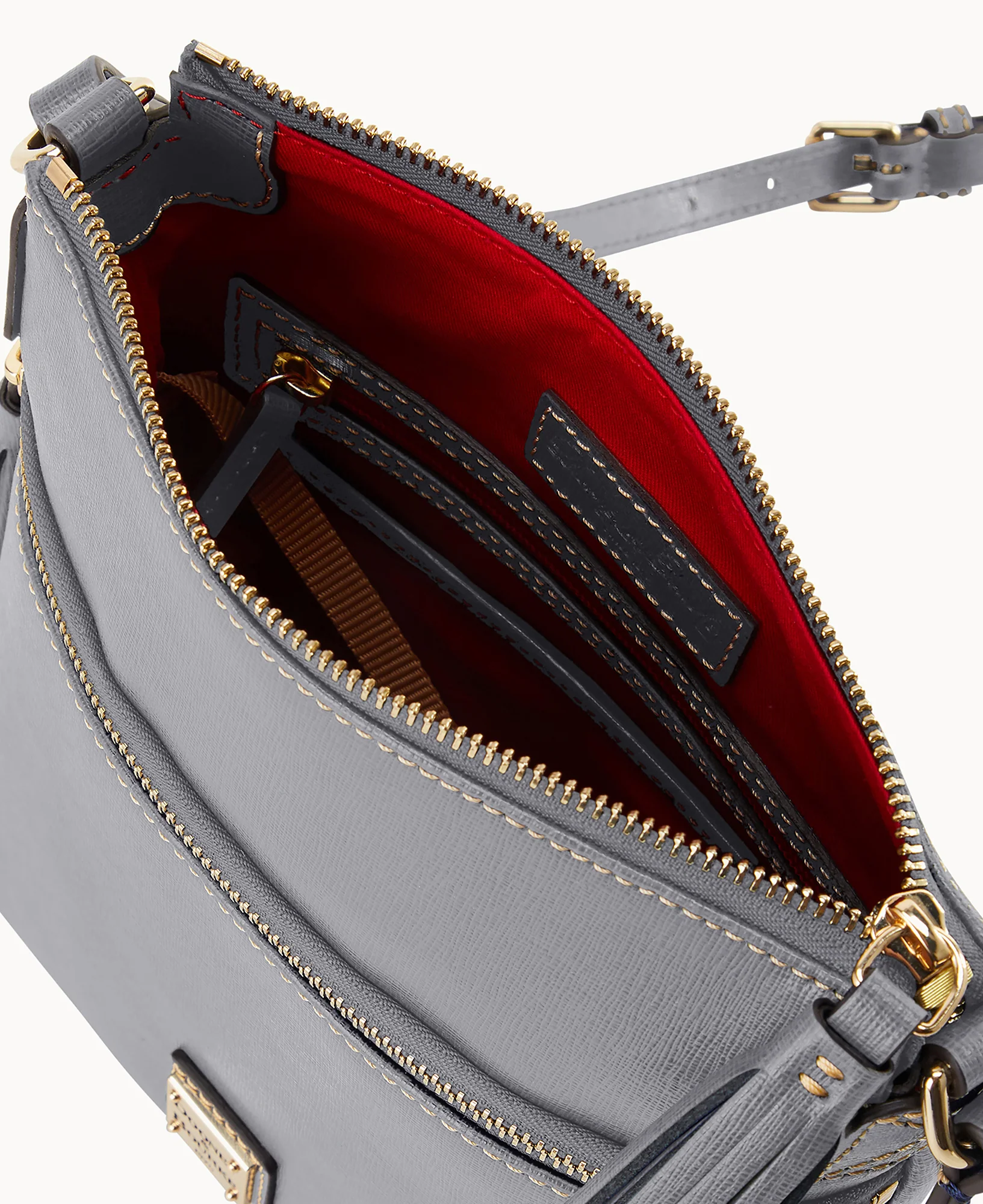 Saffiano Small Tassel Crossbody - Image 10