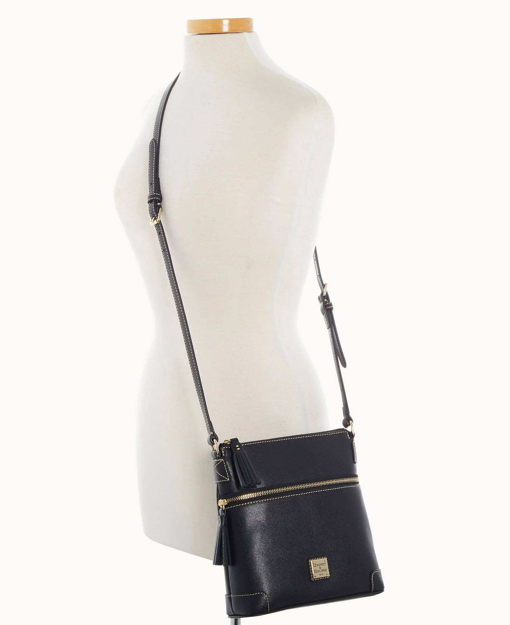 Saffiano Small Tassel Crossbody - Image 4