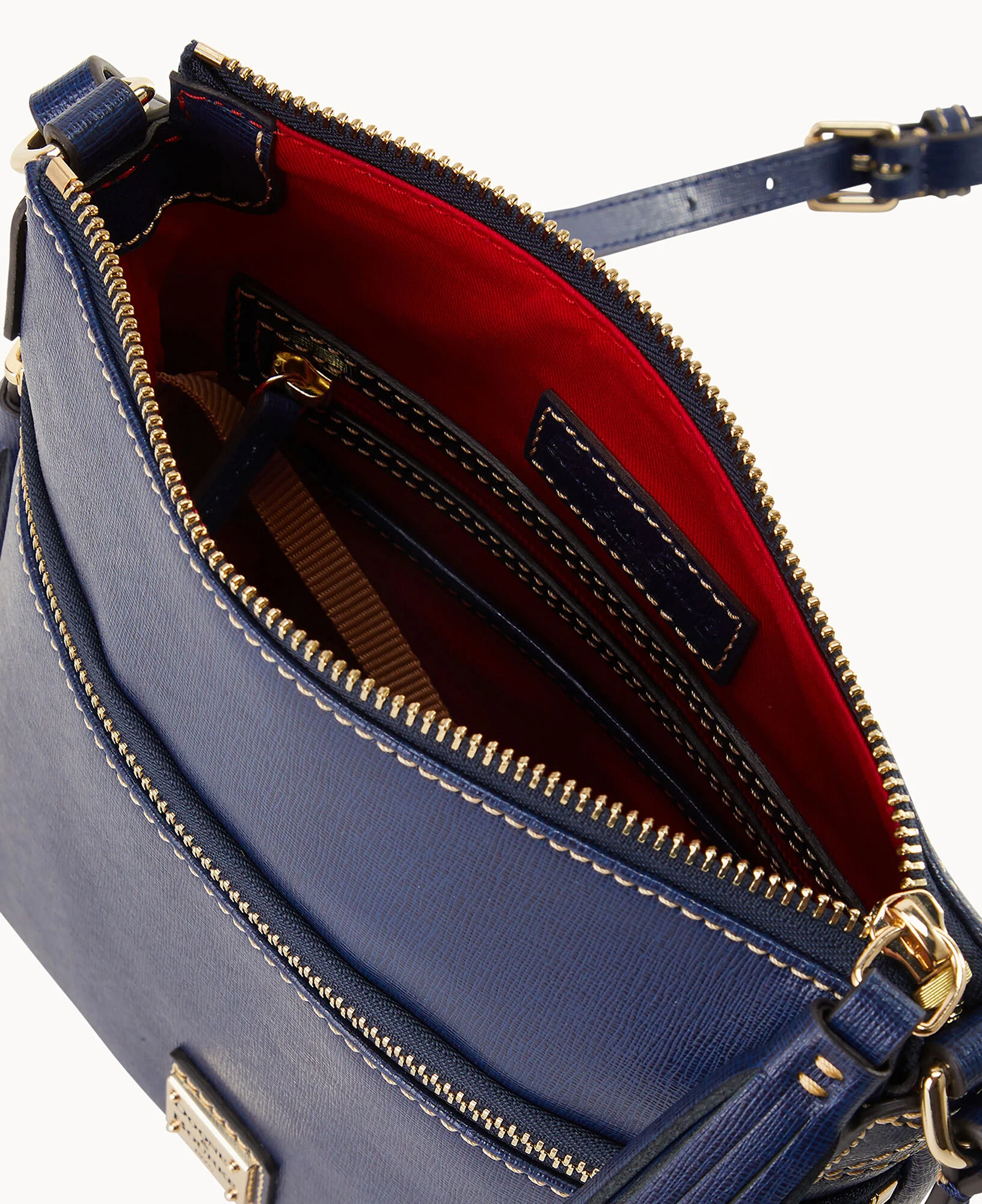Saffiano Small Tassel Crossbody - Image 7