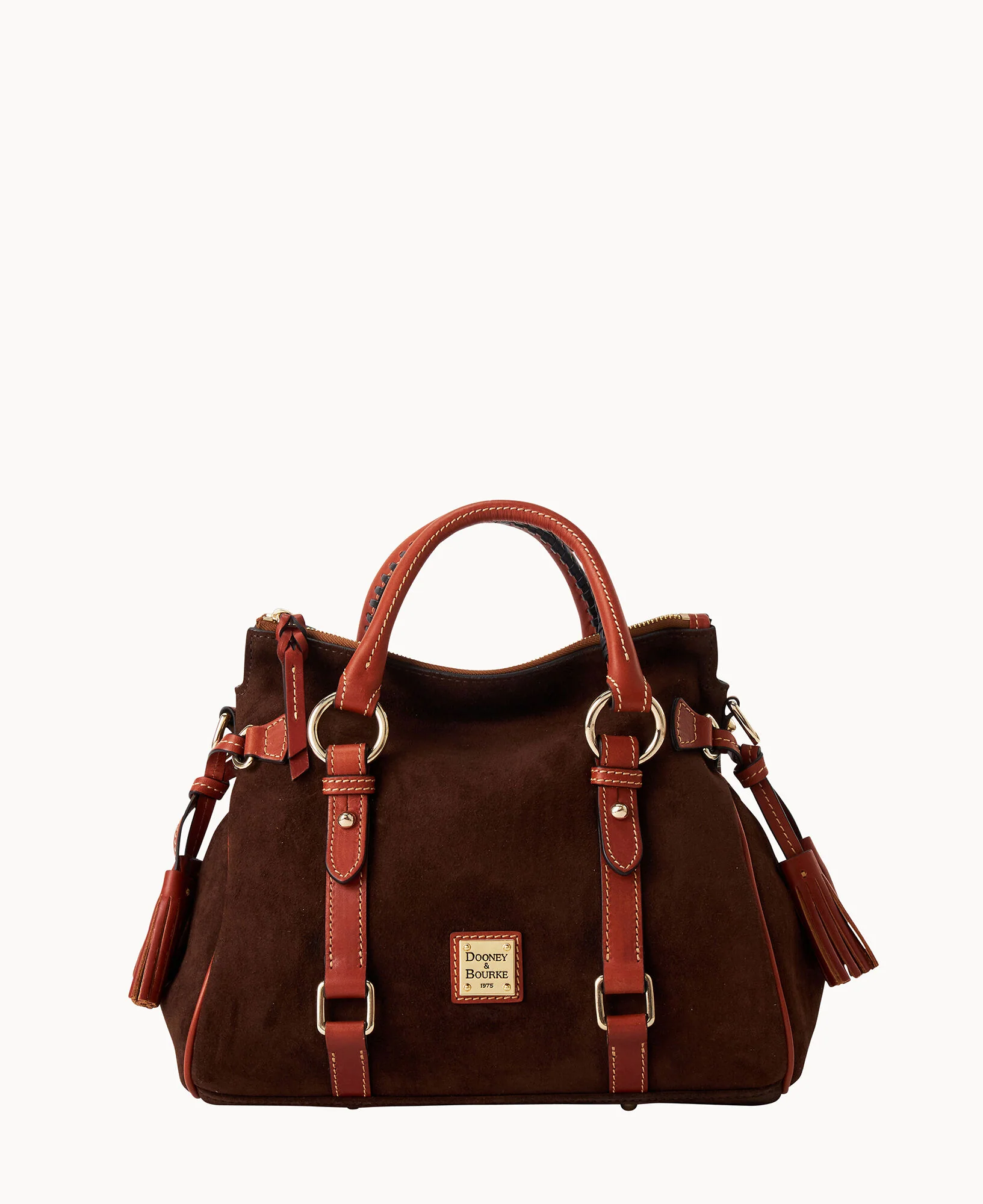 Suede Large Satchel - Image 5