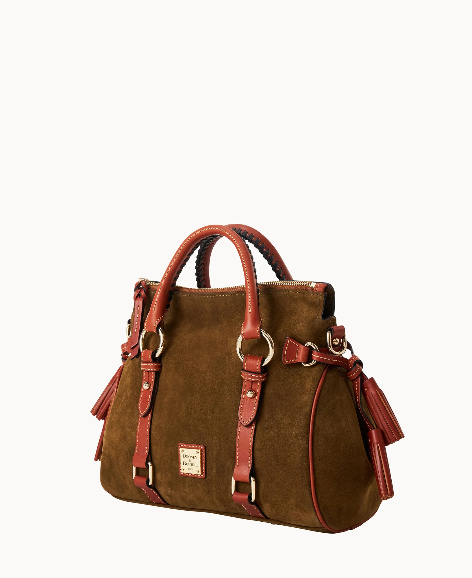 Suede Large Satchel - Image 9
