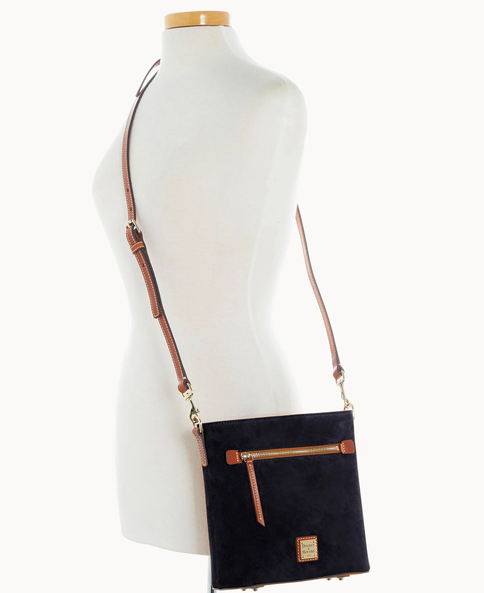 Suede Zip Crossbody - Image 4