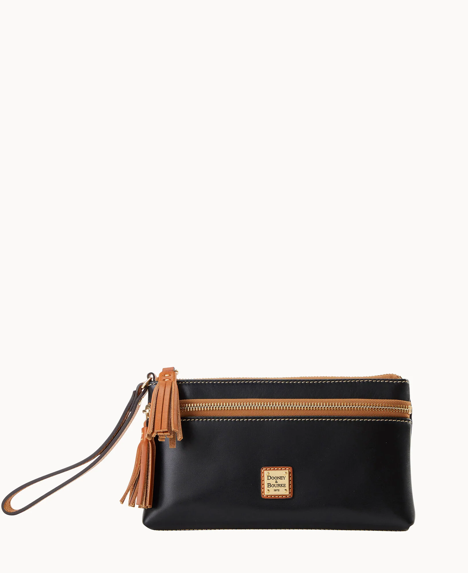 Wexford Leather Double Zip Wristlet - Image 7