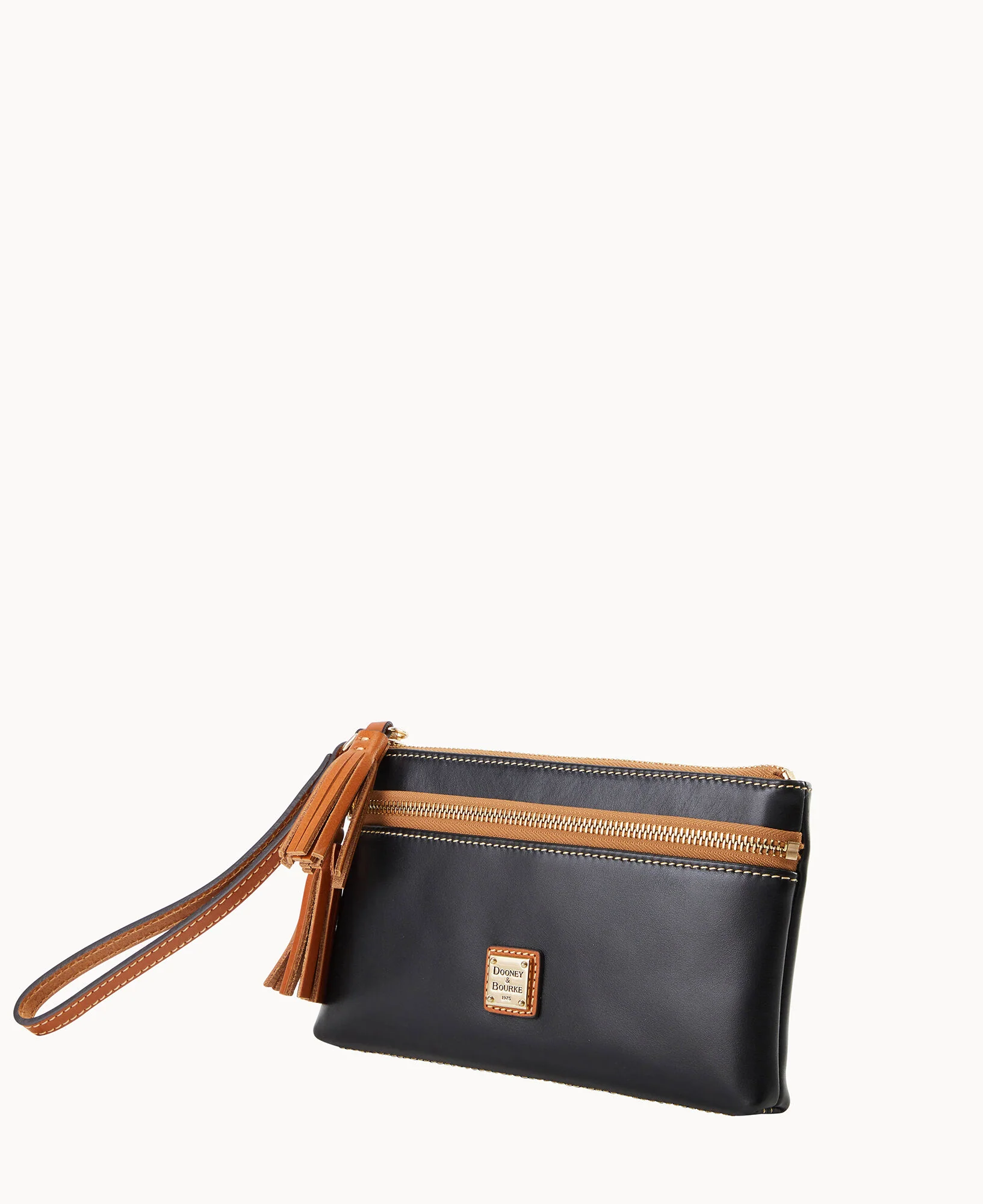 Wexford Leather Double Zip Wristlet - Image 8