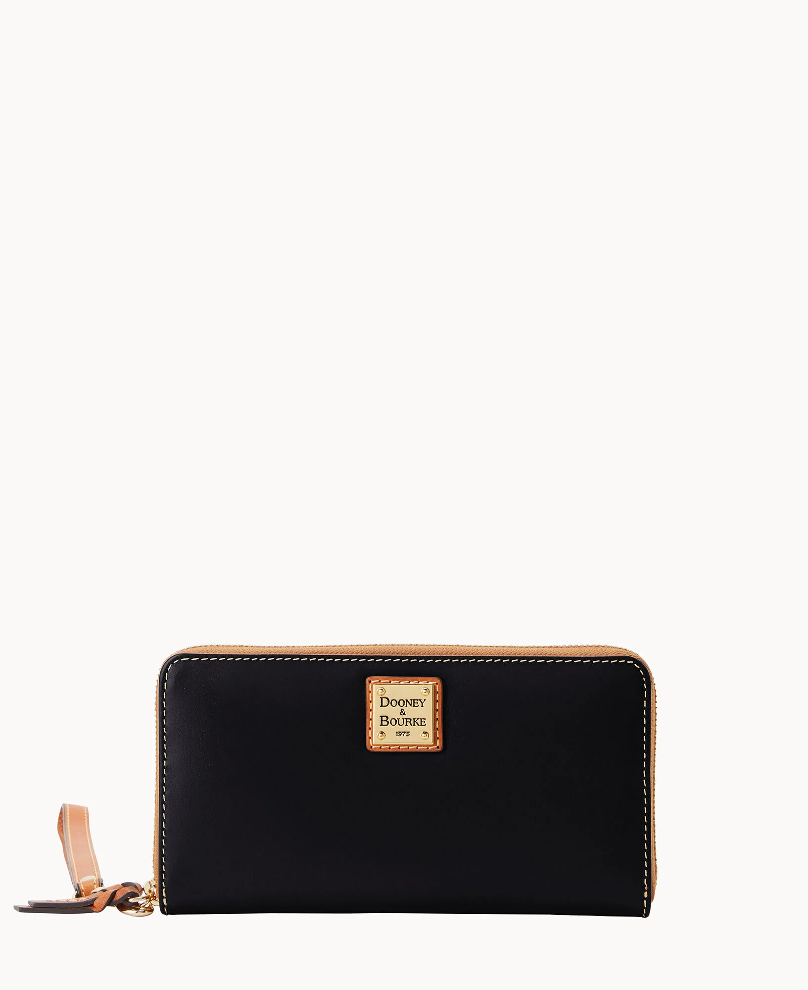 Wexford Leather Large Zip Around Wristlet Crossbody