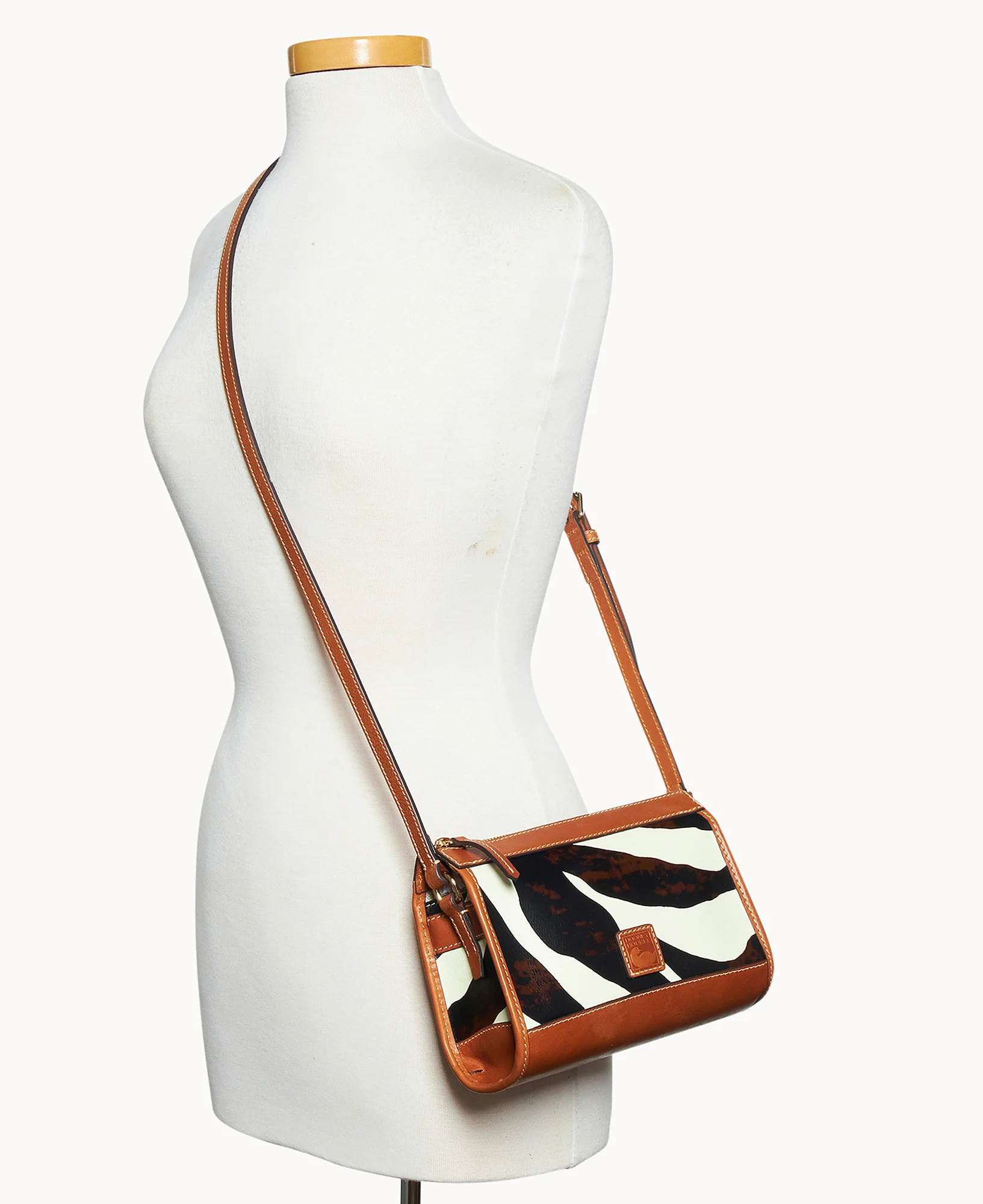 Zebra Leather Zip Crossbody - Image 5